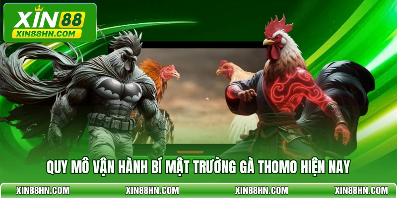Quy mô vận hành bí mật trường gà Thomo hiện nay